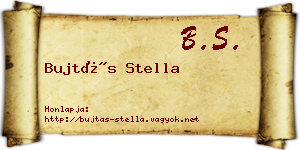 Bujtás Stella névjegykártya